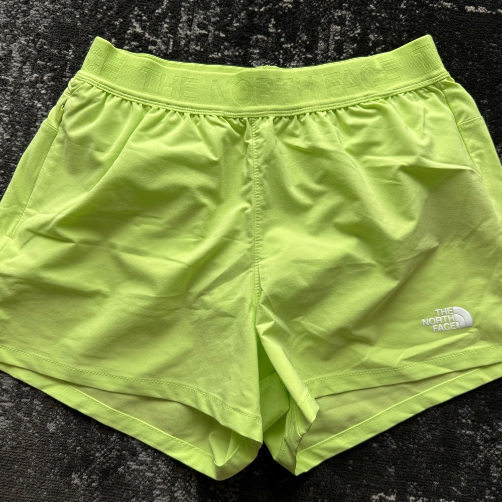 The North Face Women's Bright Lime Athletic Shorts